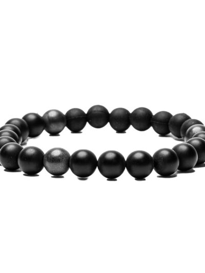 black onyx beaded bracelet