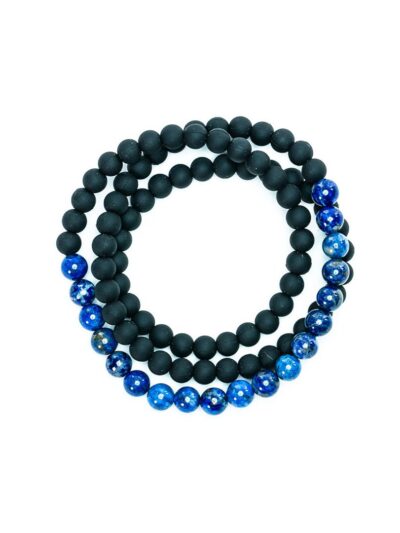 solex blue lapis lazuli beaded necklace