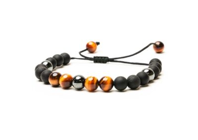 tiger's eye beaded bracelet