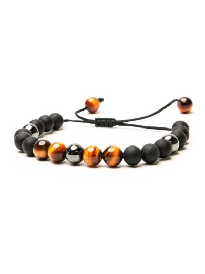 tiger's eye beaded bracelet
